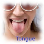 tongue looking